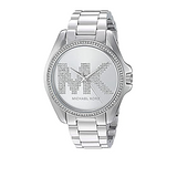 Buy Shop Michael Kors Bradshaw Quartz Silver Dial Silver Steel Strap Watch For Women - MK6554 USA Online