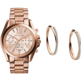 Buy Shop Michael Kors Bradshaw Rose Gold Dial Rose Gold Steel Strap Watch for Women - MK5503 USA Online