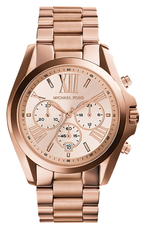 Buy Shop Michael Kors Bradshaw Rose Gold Dial Rose Gold Steel Strap Watch for Women - MK5503 USA Online