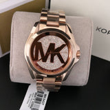 Buy Shop Michael Kors Bradshaw Rose Gold Dial Rose Gold Steel Strap Watch for Women - MK6437 USA Online