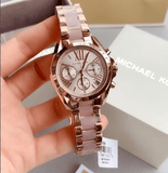 Buy Shop Michael Kors Bradshaw Rose Gold Dial Two Tone Steel Strap Watch for Women - MK6066 USA Online