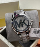 Buy Shop Michael Kors Bradshaw Silver Dial Silver Stainless Steel Strap Watch for Women - MK6486 USA Online