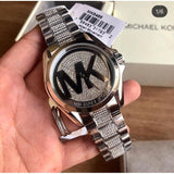 Buy Shop Michael Kors Bradshaw Silver Dial Silver Stainless Steel Strap Watch for Women - MK6486 USA Online