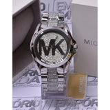 Buy Shop Michael Kors Bradshaw Silver Dial Silver Stainless Steel Strap Watch for Women - MK6486 USA Online