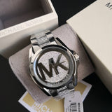 Buy Shop Michael Kors Bradshaw Silver Dial Silver Stainless Steel Strap Watch for Women - MK6486 USA Online