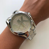 Buy Shop Michael Kors Bradshaw Silver Dial Silver Stainless Steel Strap Watch for Women - MK6486 USA Online