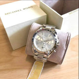 Buy Shop Michael Kors Bradshaw Silver Dial Silver Steel Strap Watch for Men - MK5535 USA Online