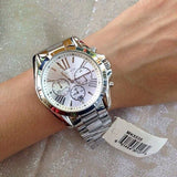 Buy Shop Michael Kors Bradshaw Silver Dial Silver Steel Strap Watch for Men - MK5535 USA Online