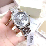 Buy Shop Michael Kors Bradshaw Silver Dial Silver Steel Strap Watch for Men - MK5535 USA Online