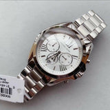 Buy Shop Michael Kors Bradshaw Silver Dial Silver Steel Strap Watch for Men - MK5535 USA Online