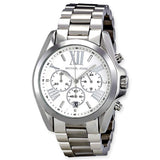 Buy Shop Michael Kors Bradshaw Silver Dial Silver Steel Strap Watch for Men - MK5535 USA Online