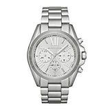 Buy Shop Michael Kors Bradshaw Silver Dial Silver Steel Strap Watch for Men - MK5535 USA Online
