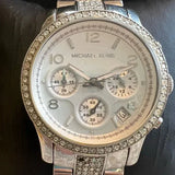 Buy Shop Michael Kors Bradshaw Silver Dial Silver Steel Strap Watch For Women - MK5108 USA Online