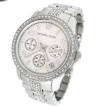 Buy Shop Michael Kors Bradshaw Silver Dial Silver Steel Strap Watch For Women - MK5108 USA Online