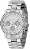 Buy Shop Michael Kors Bradshaw Silver Dial Silver Steel Strap Watch For Women - MK5108 USA Online