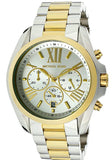 Buy Shop Michael Kors Bradshaw Silver Dial Two Tone Steel Strap Watch for Women - MK5627 USA Online
