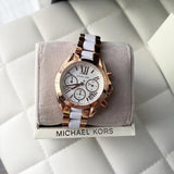Buy Shop Michael Kors Bradshaw Silver Dial Two Tone Steel Strap Watch for Women - MK5907 USA Online