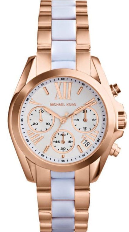 Buy Shop Michael Kors Bradshaw Silver Dial Two Tone Steel Strap Watch for Women - MK5907 USA Online