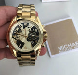 Buy Shop Michael Kors Bradshaw Stop Hunger Black Gold Dial Gold Steel Strap Watch for Women - MK6272 USA Online