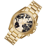 Buy Shop Michael Kors Bradshaw Stop Hunger Black Gold Dial Gold Steel Strap Watch for Women - MK6272 USA Online