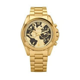 Buy Shop Michael Kors Bradshaw Stop Hunger Black Gold Dial Gold Steel Strap Watch for Women - MK6272 USA Online