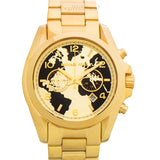 Buy Shop Michael Kors Bradshaw Stop Hunger Black Gold Dial Gold Steel Strap Watch for Women - MK6272 USA Online