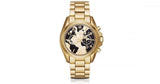 Buy Shop Michael Kors Bradshaw Stop Hunger Black Gold Dial Gold Steel Strap Watch for Women - MK6272 USA Online