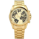 Buy Shop Michael Kors Bradshaw Stop Hunger Black Gold Dial Gold Steel Strap Watch for Women - MK6272 USA Online