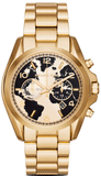 Buy Shop Michael Kors Bradshaw Stop Hunger Black Gold Dial Gold Steel Strap Watch for Women - MK6272 USA Online