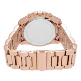Buy Shop Michael Kors Brecken Chronograph Analog Black Dial Rose Gold Steel Strap Watch For Women - MK8563 USA Online