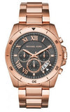 Buy Shop Michael Kors Brecken Chronograph Analog Black Dial Rose Gold Steel Strap Watch For Women - MK8563 USA Online