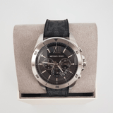 Buy Shop Michael Kors Brecken Chronograph Black Dial Black Leather Strap Watch For Men - MK8850 USA Online