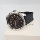 Buy Shop Michael Kors Brecken Chronograph Black Dial Black Leather Strap Watch For Men - MK8850 USA Online