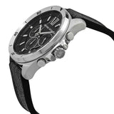 Buy Shop Michael Kors Brecken Chronograph Black Dial Black Leather Strap Watch For Men - MK8850 USA Online