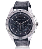 Buy Shop Michael Kors Brecken Chronograph Black Dial Black Leather Strap Watch For Men - MK8850 USA Online