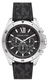Buy Shop Michael Kors Brecken Chronograph Black Dial Black Leather Strap Watch For Men - MK8850 USA Online