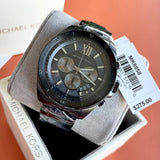 Buy Shop Michael Kors Brecken Chronograph Black Dial Black Steel Strap Watch For Men - MK8858 USA Online