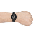 Buy Shop Michael Kors Brecken Chronograph Black Dial Black Steel Strap Watch For Men - MK8858 USA Online