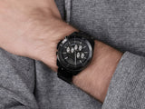 Buy Shop Michael Kors Brecken Chronograph Black Dial Black Steel Strap Watch For Men - MK8858 USA Online