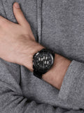 Buy Shop Michael Kors Brecken Chronograph Black Dial Black Steel Strap Watch For Men - MK8858 USA Online