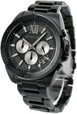 Buy Shop Michael Kors Brecken Chronograph Black Dial Black Steel Strap Watch For Men - MK8858 USA Online