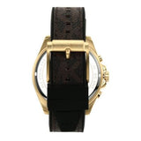 Buy Shop Michael Kors Brecken Chronograph Black Dial Brown Leather Strap Watch For Men - MK8849 USA Online