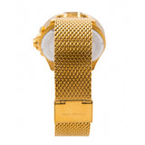 Buy Shop Michael Kors Brecken Chronograph Black Dial Gold Mesh Strap Watch For Men - MK8867 USA Online