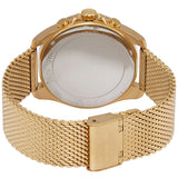 Buy Shop Michael Kors Brecken Chronograph Black Dial Gold Mesh Strap Watch For Men - MK8867 USA Online