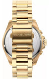 Buy Shop Michael Kors Brecken Chronograph Black Dial Gold Steel Strap Watch For Men - MK8848 USA Online