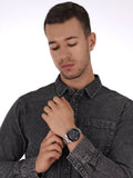 Buy Shop Michael Kors Brecken Chronograph Black Dial Silver Steel Strap Watch For Men - MK8847 USA Online