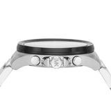 Buy Shop Michael Kors Brecken Chronograph Black Dial Silver Steel Strap Watch For Men - MK8847 USA Online