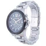 Buy Shop Michael Kors Brecken Chronograph Black Dial Silver Steel Strap Watch For Men - MK8847 USA Online