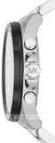 Buy Shop Michael Kors Brecken Chronograph Black Dial Silver Steel Strap Watch For Men - MK8847 USA Online