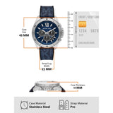 Buy Shop Michael Kors Brecken Chronograph Blue Dial Blue Rubber Strap Watch For Men - MK8923 USA Online